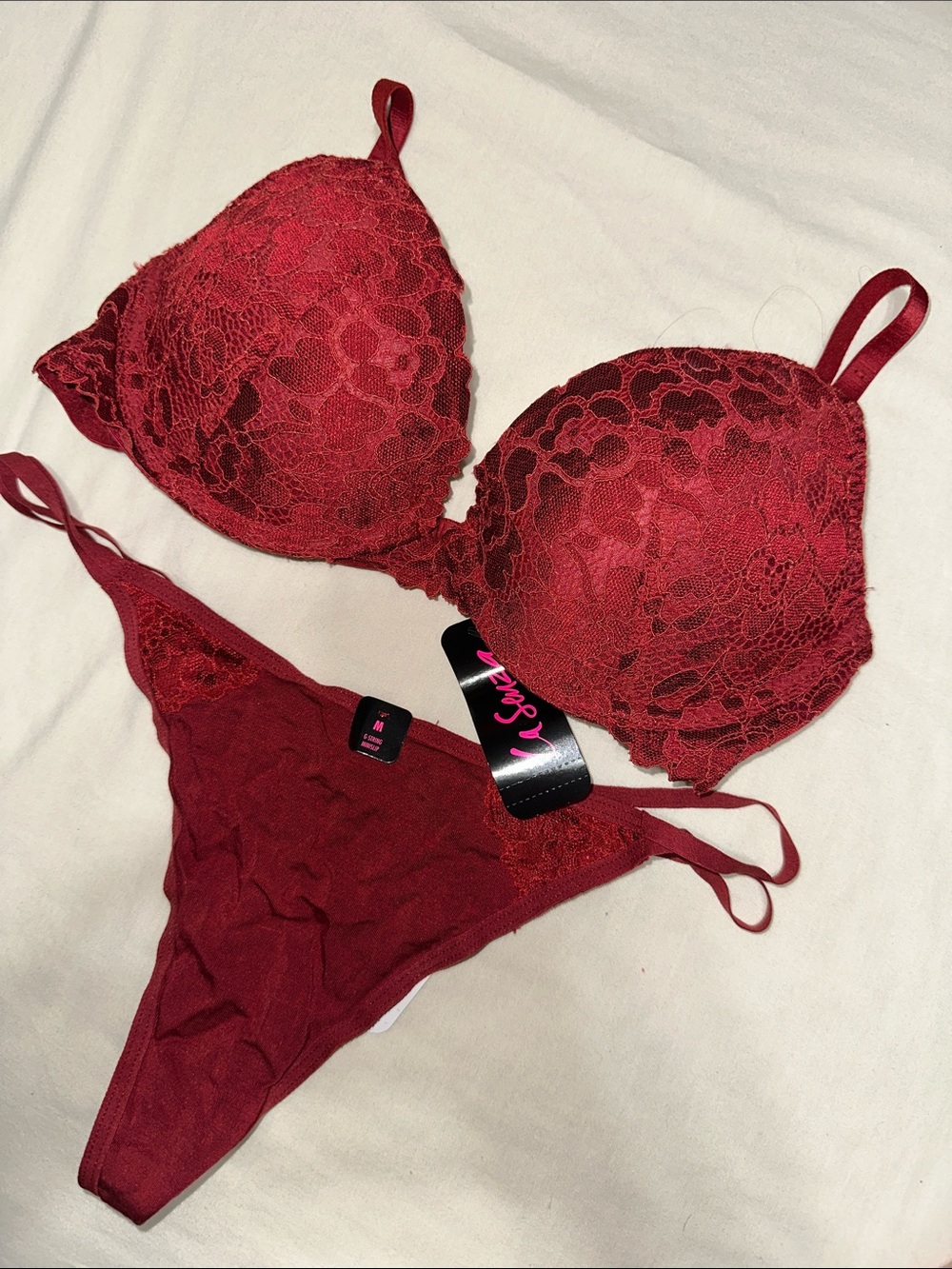 Burnt orange matching panty set NWT